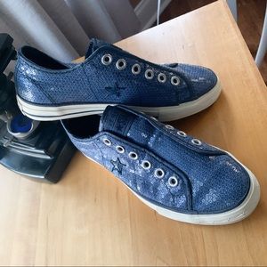 Converse One Star Sequined Slip-on Shoe
